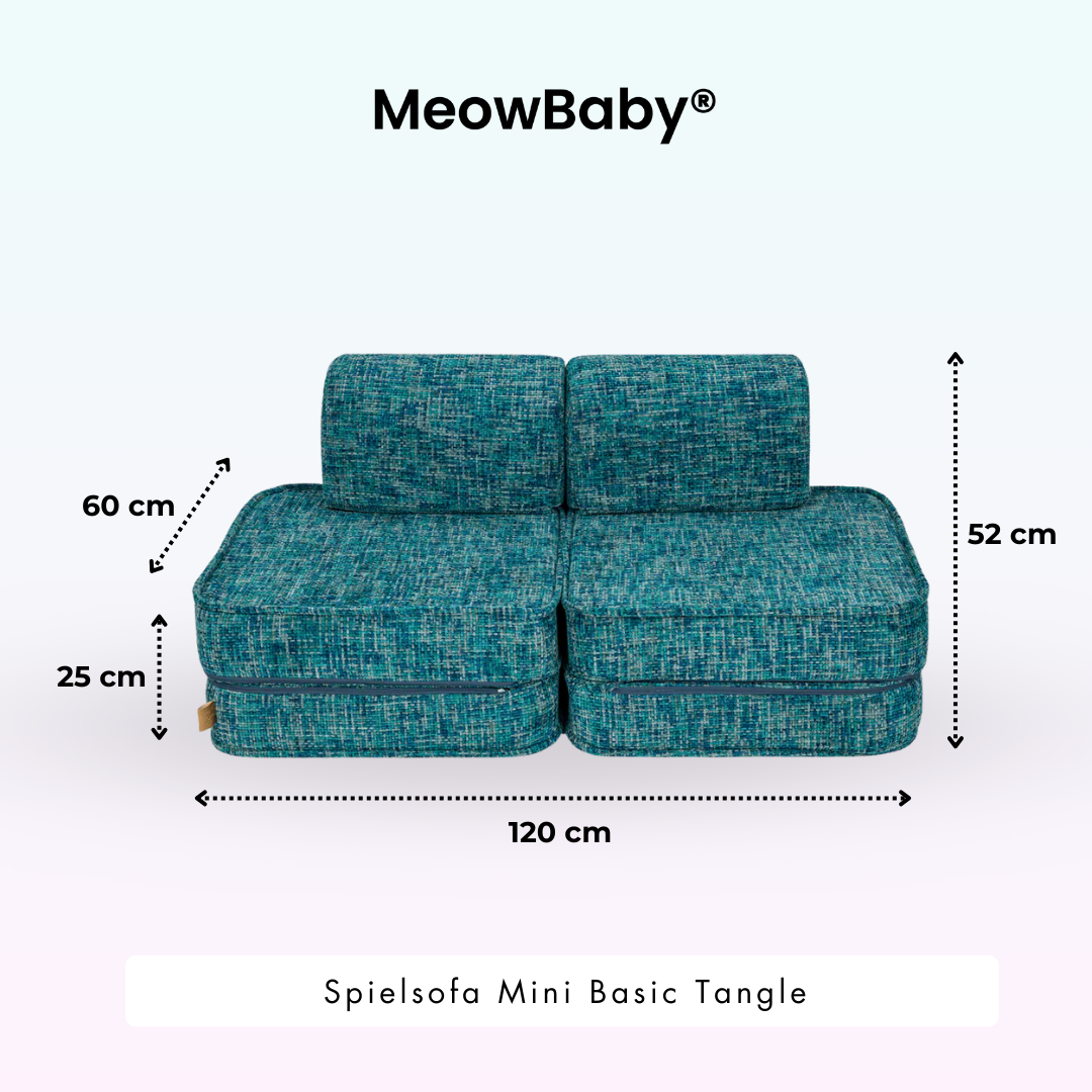 MeowBaby Spielsofa Mini Basic Tangle - Cozy Chenille Edition