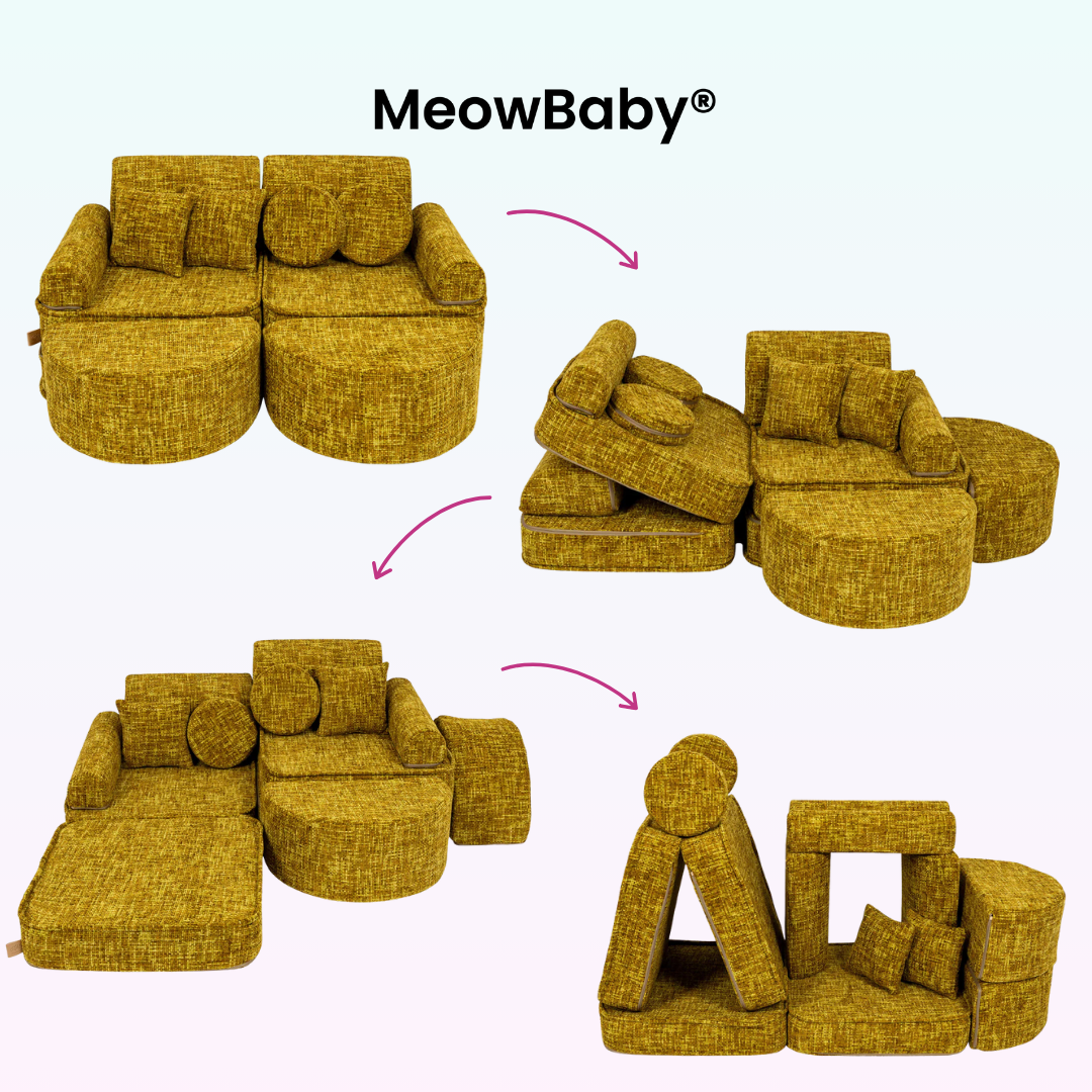 MeowBaby Spielsofa Mini Max Tangle - Cozy Chenille Edition