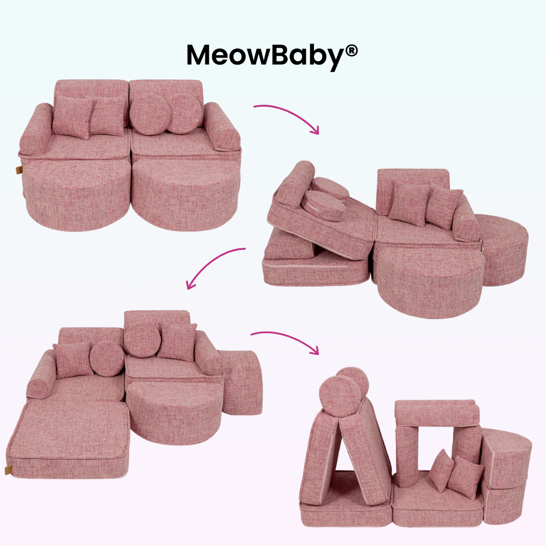 MeowBaby Spielsofa Mini Max Tangle - Cozy Chenille Edition