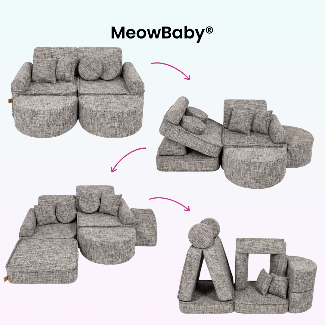 MeowBaby Spielsofa Mini Max Tangle - Cozy Chenille Edition