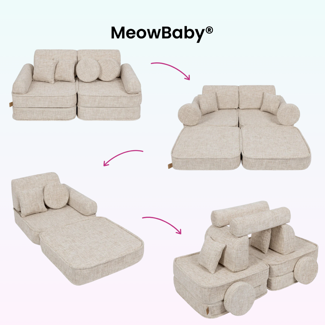 MeowBaby Spielsofa Mini Plus Tangle - Cozy Chenille Edition