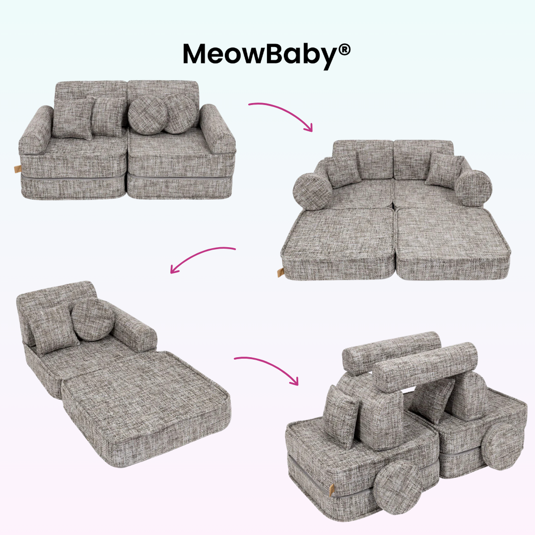 MeowBaby Spielsofa Mini Plus Tangle - Cozy Chenille Edition