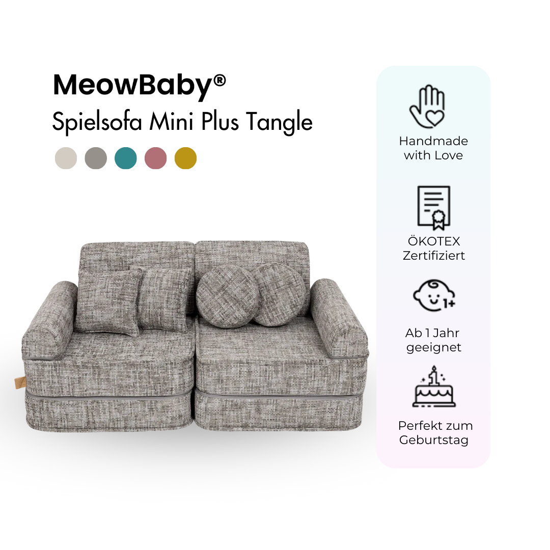 MeowBaby Spielsofa Mini Plus Tangle - Cozy Chenille Edition