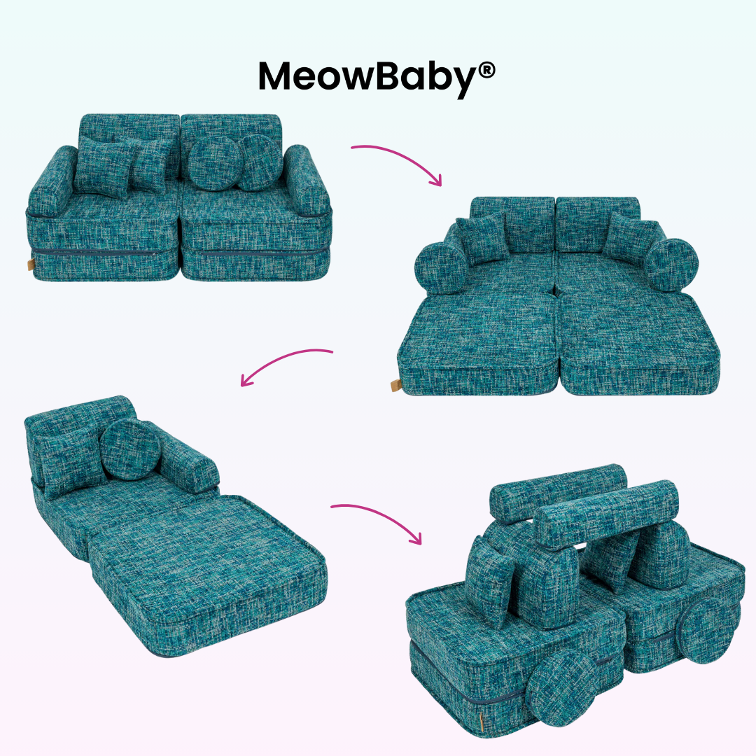 MeowBaby Spielsofa Mini Plus Tangle - Cozy Chenille Edition