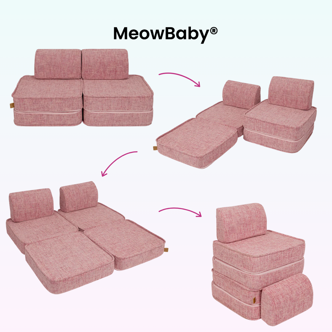 MeowBaby Spielsofa Mini Basic Tangle - Cozy Chenille Edition