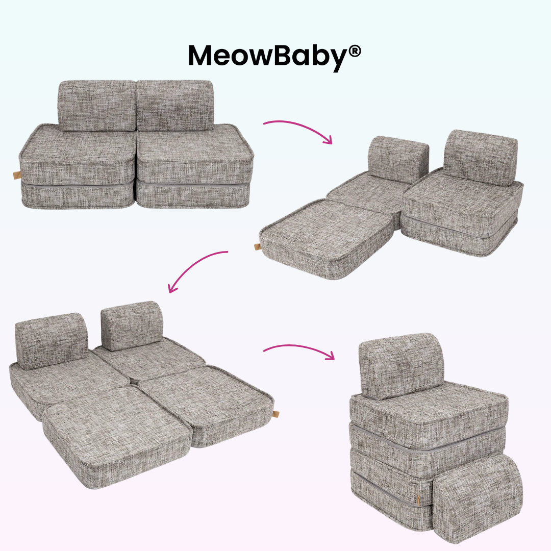 MeowBaby Spielsofa Mini Basic Tangle - Cozy Chenille Edition
