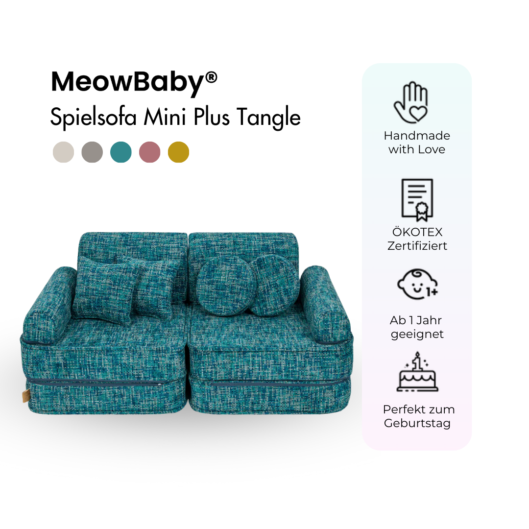 MeowBaby Spielsofa Mini Plus Tangle - Cozy Chenille Edition