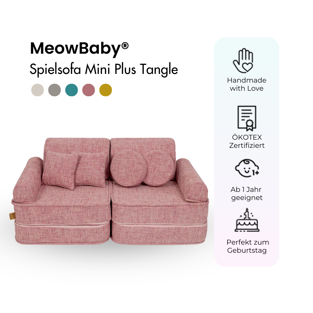 MeowBaby Spielsofa Mini Plus Tangle - Cozy Chenille Edition