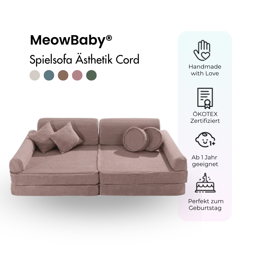 MeowBaby Spielsofa Ästhetik Cord