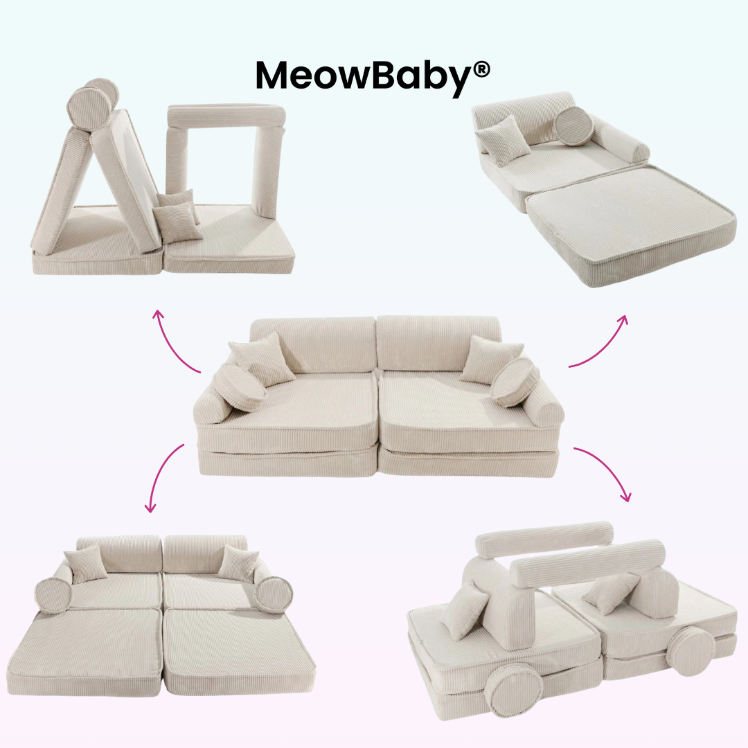 MeowBaby Spielsofa Ästhetik Cord - Classic Cord Edition