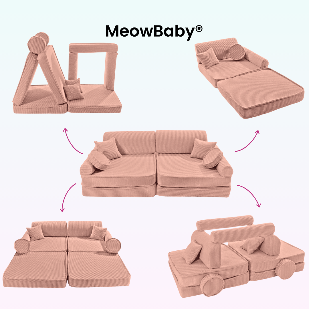 MeowBaby Spielsofa Ästhetik Cord - Classic Cord Edition