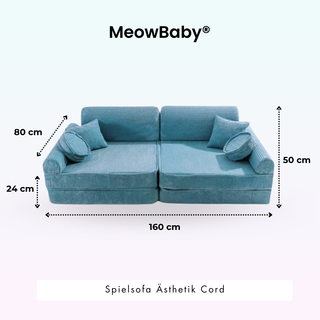 MeowBaby Spielsofa Ästhetik Cord - Classic Cord Edition