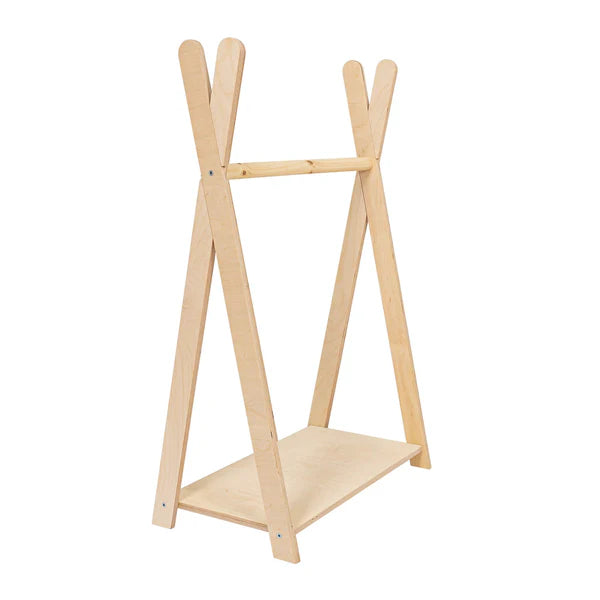MeowBaby Montessori Tipi Clothes Rack Small - Natural