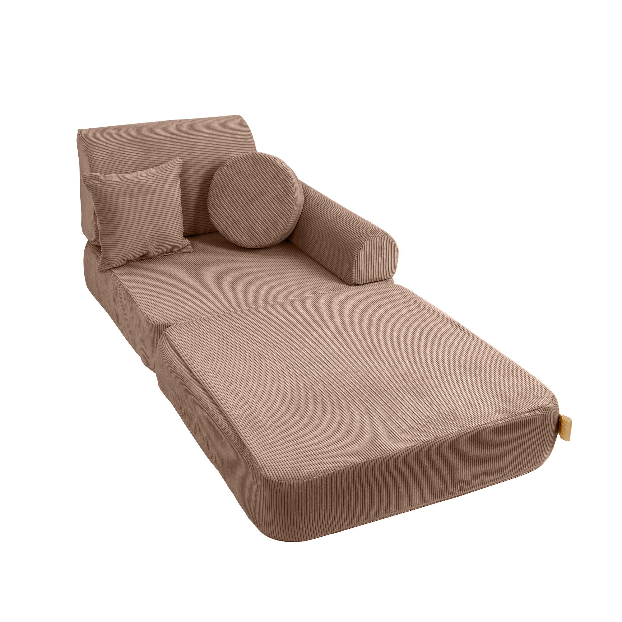 MeowBaby Spielsofa Mini Plus Cord Premium - braun