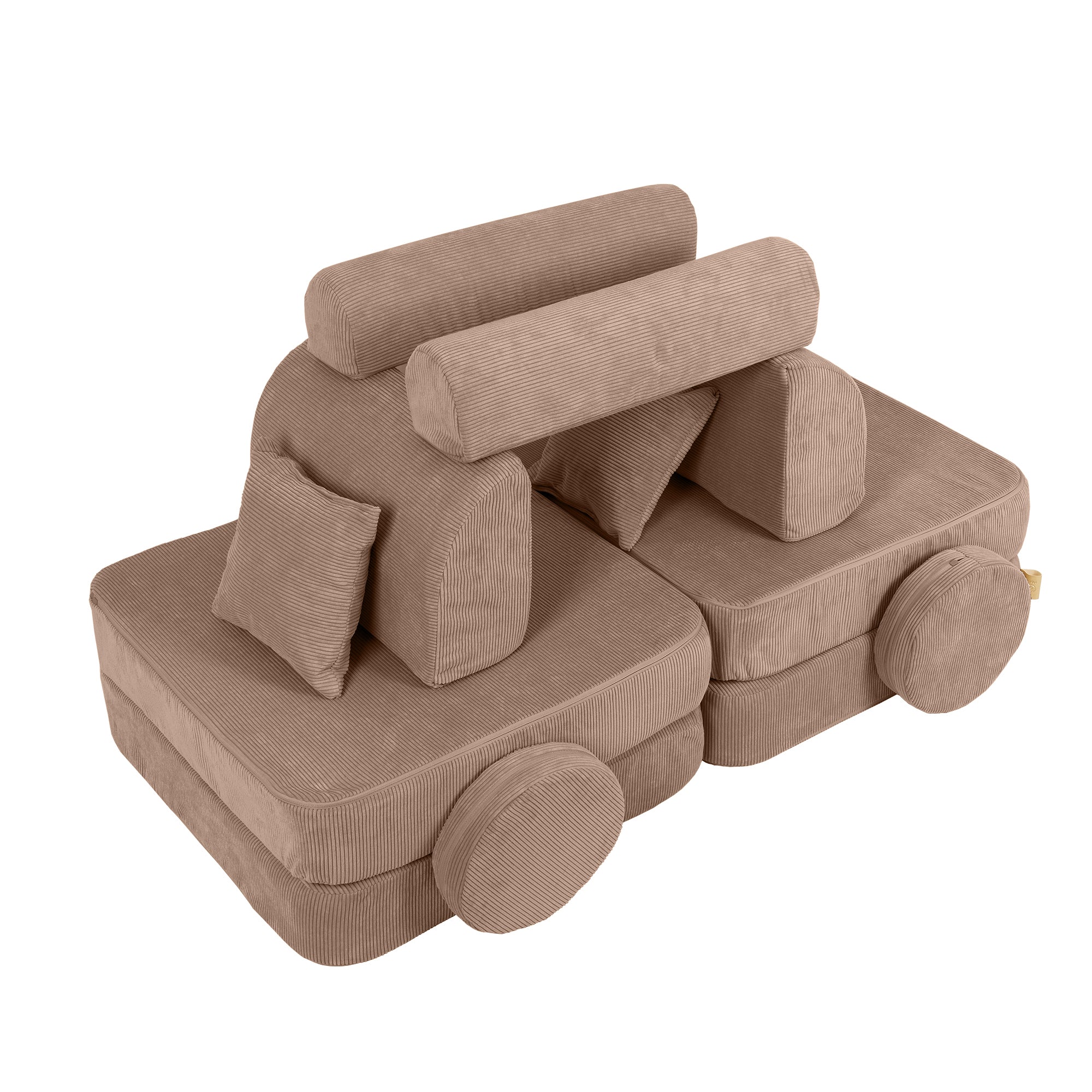 MeowBaby Play Sofa Mini Plus Cord Premium - beige