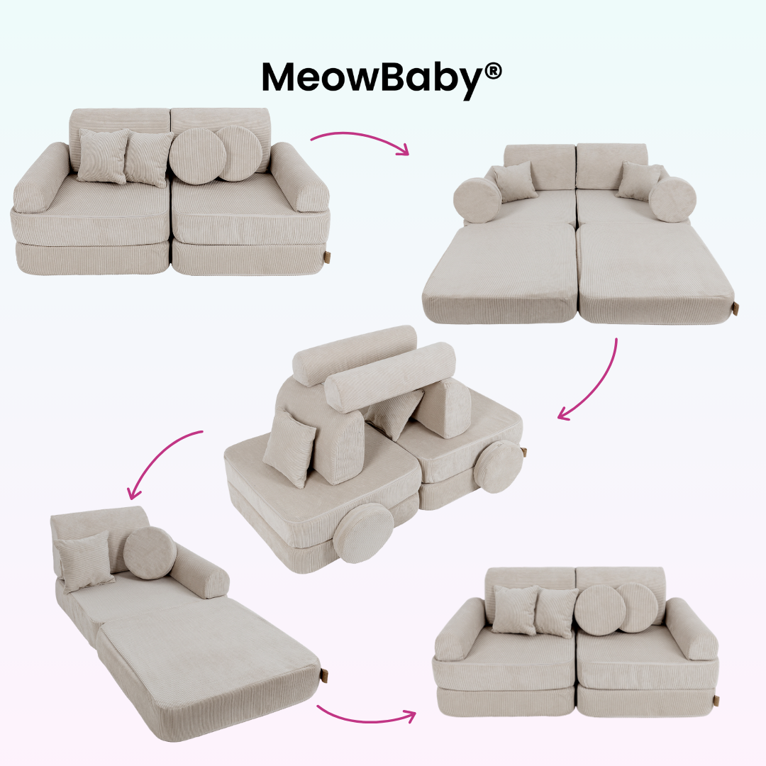 MeowBaby Spielsofa Mini Plus Cord Premium