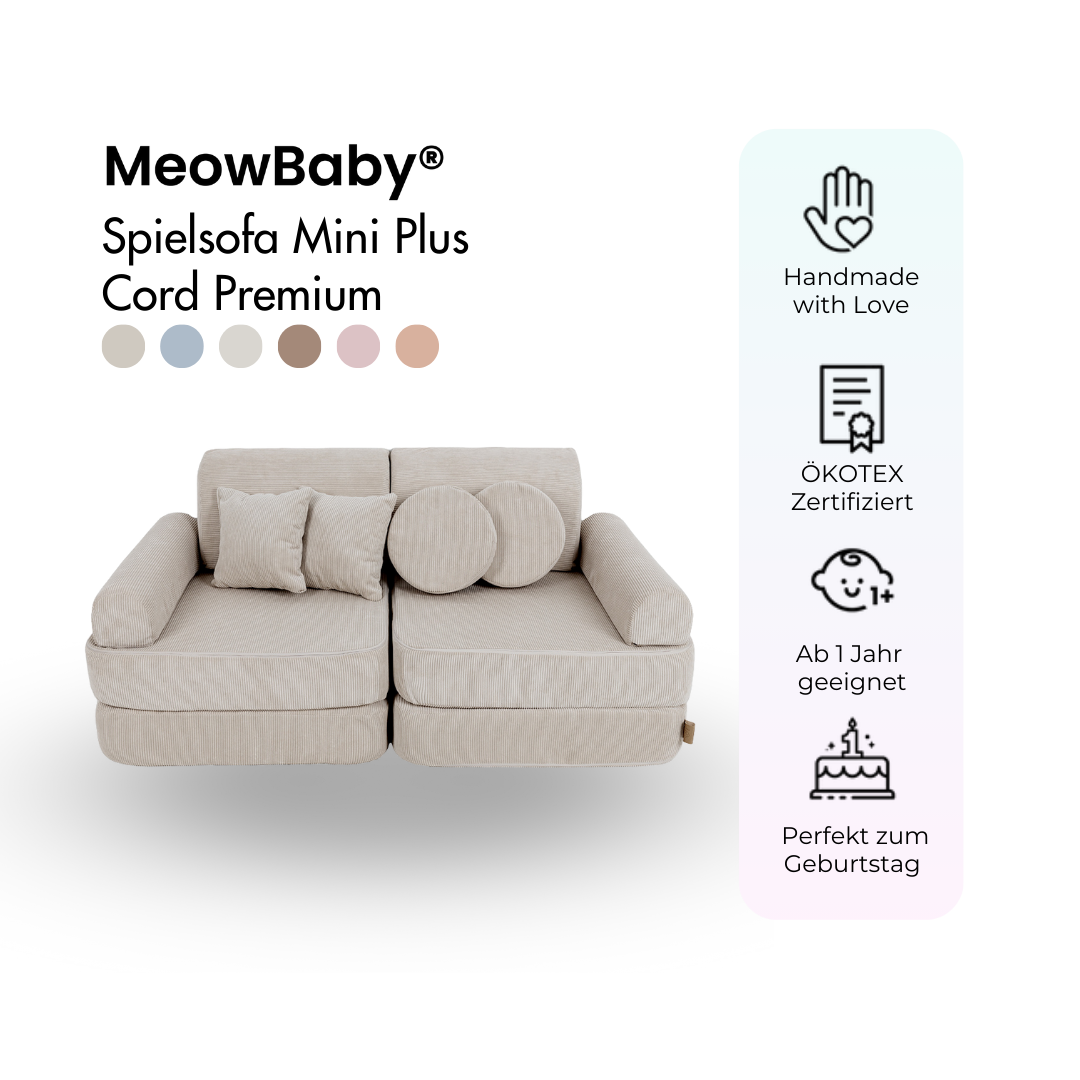 MeowBaby Spielsofa Mini Plus Cord Premium
