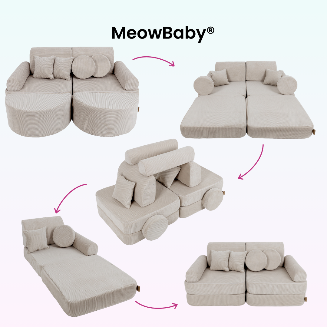 MeowBaby Spielsofa Mini Max Cord Premium