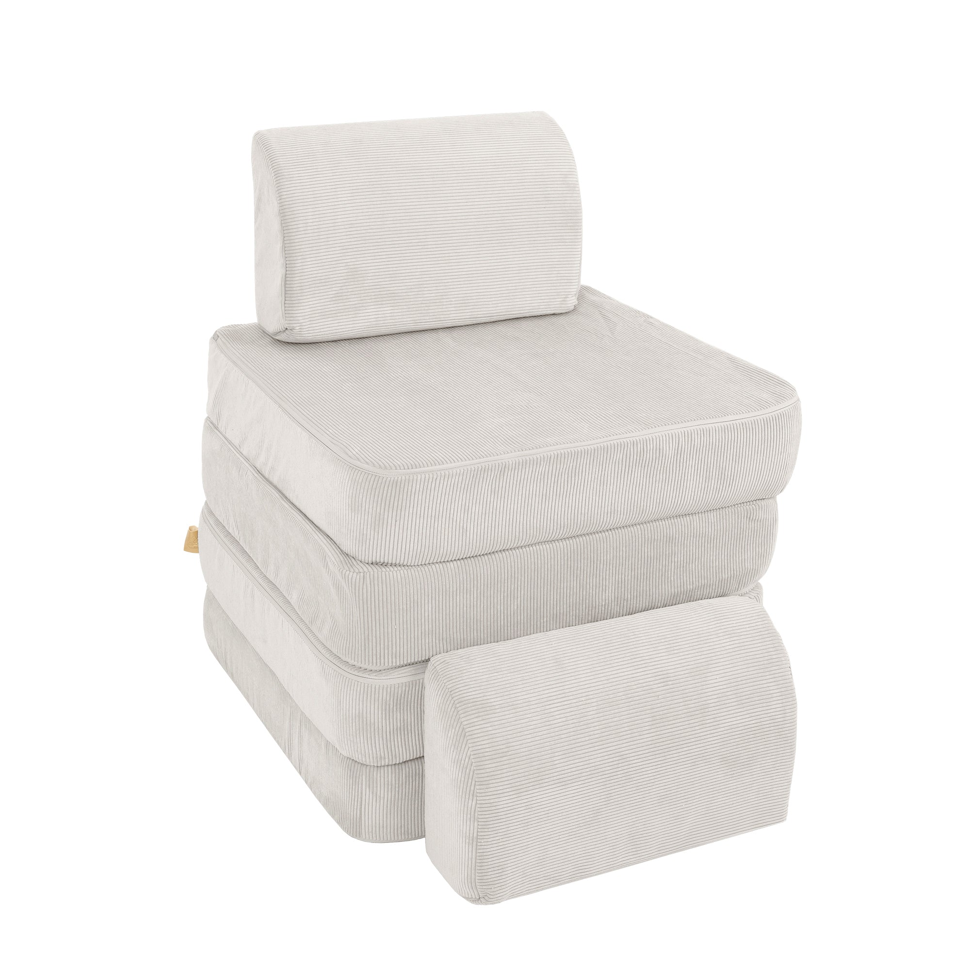 MeowBaby Spielsofa Mini Basic Cord Premium - grau