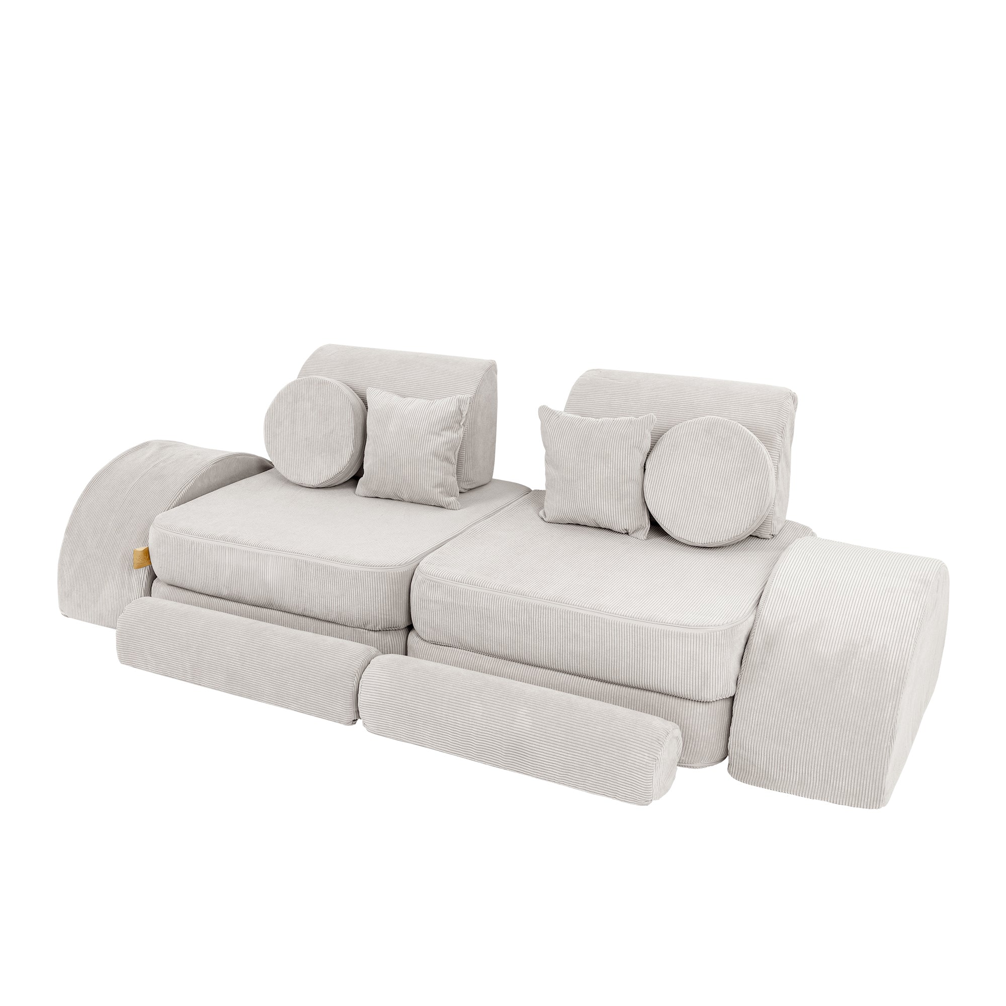 MeowBaby Spielsofa Mini Max Cord Premium - grau