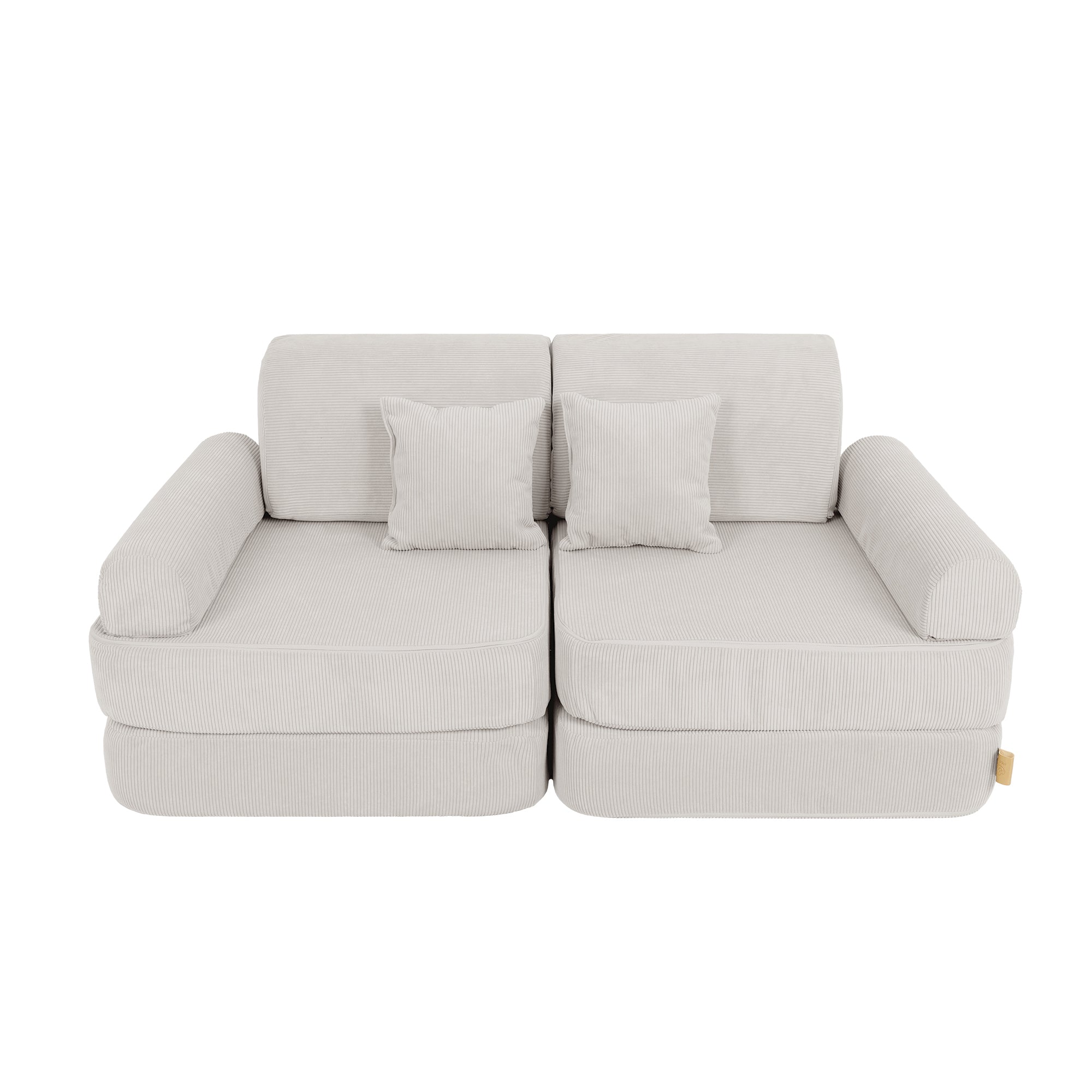 MeowBaby Spielsofa Mini Plus Cord Premium - grau