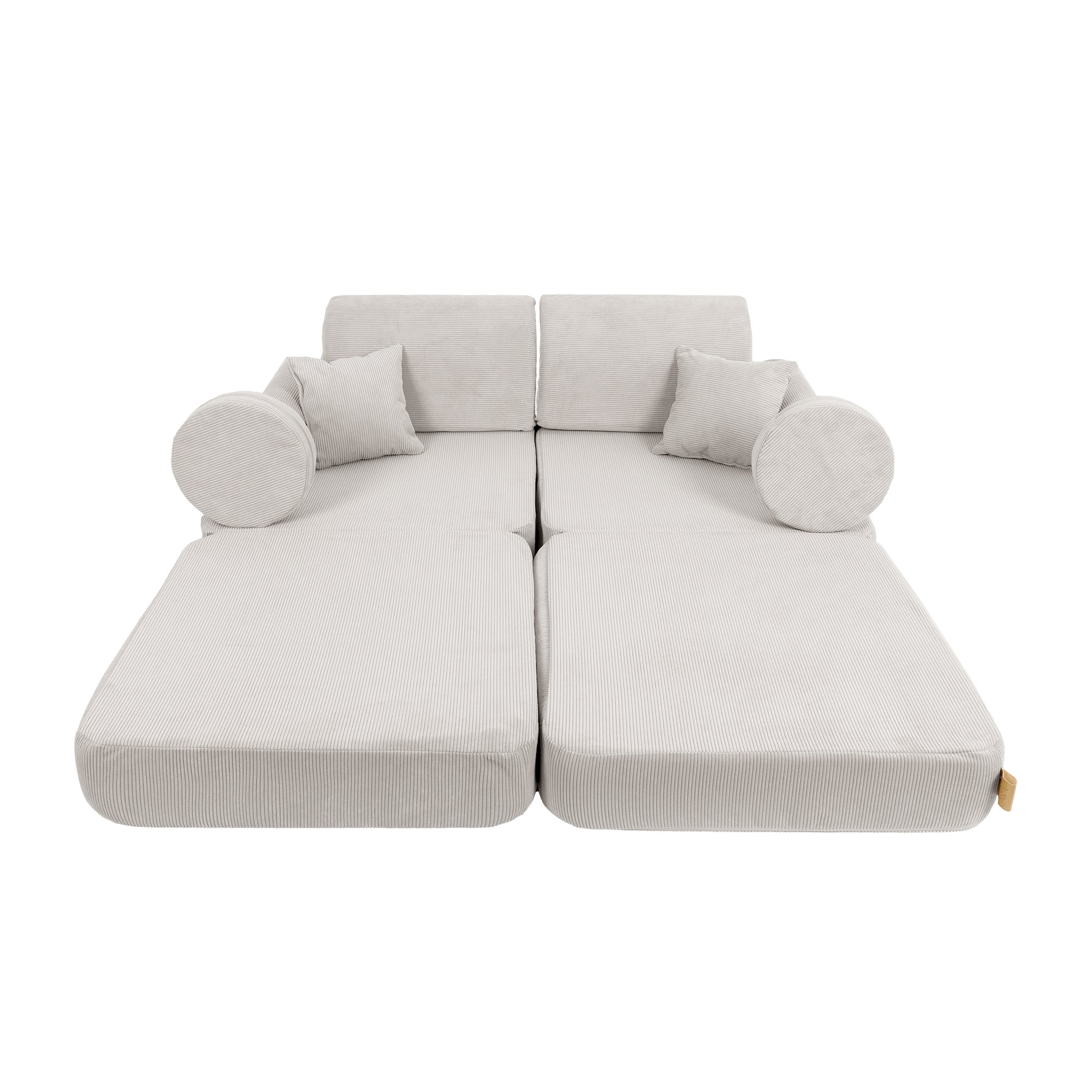 MeowBaby Spielsofa Mini Plus Cord Premium - grau