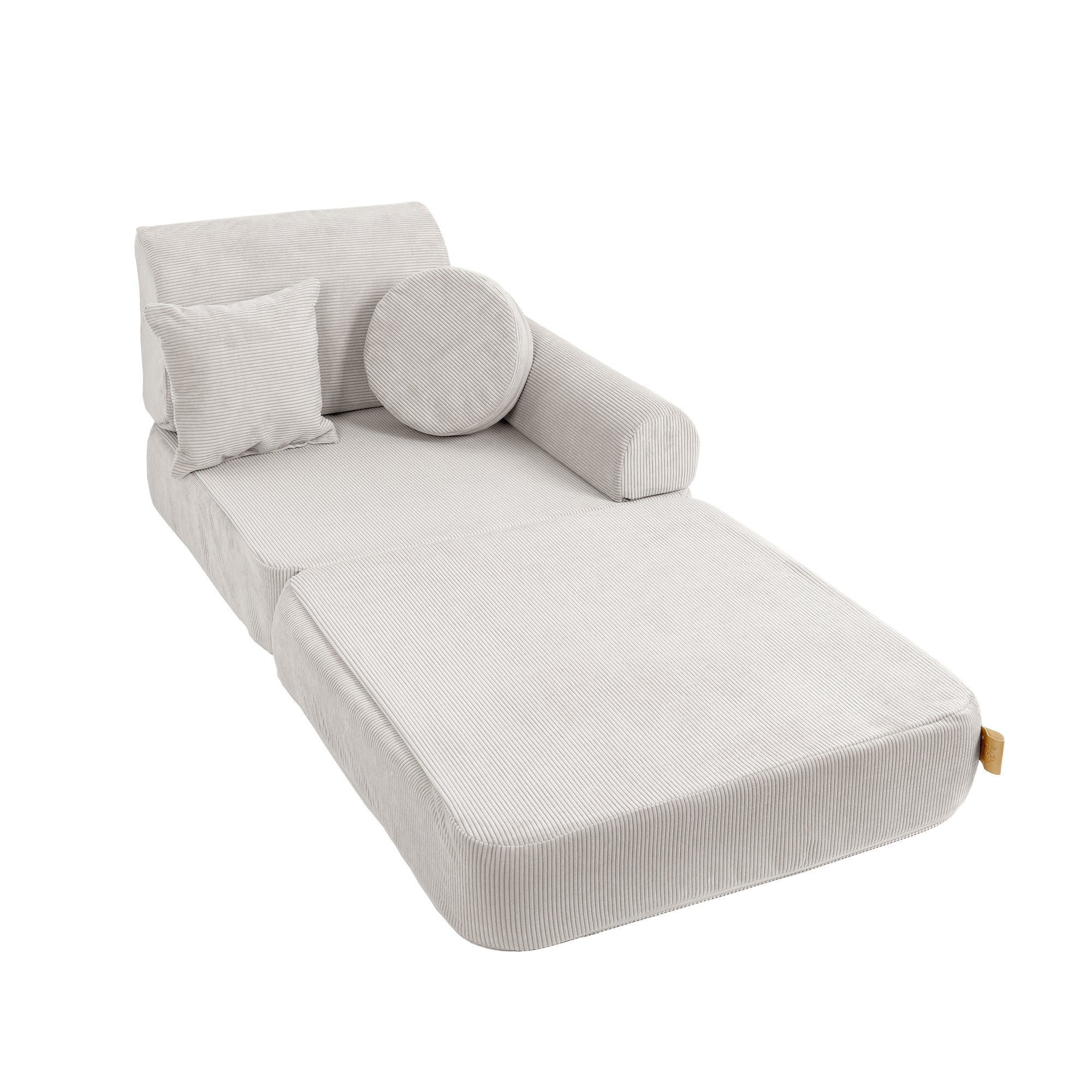MeowBaby Spielsofa Mini Plus Cord Premium - grau