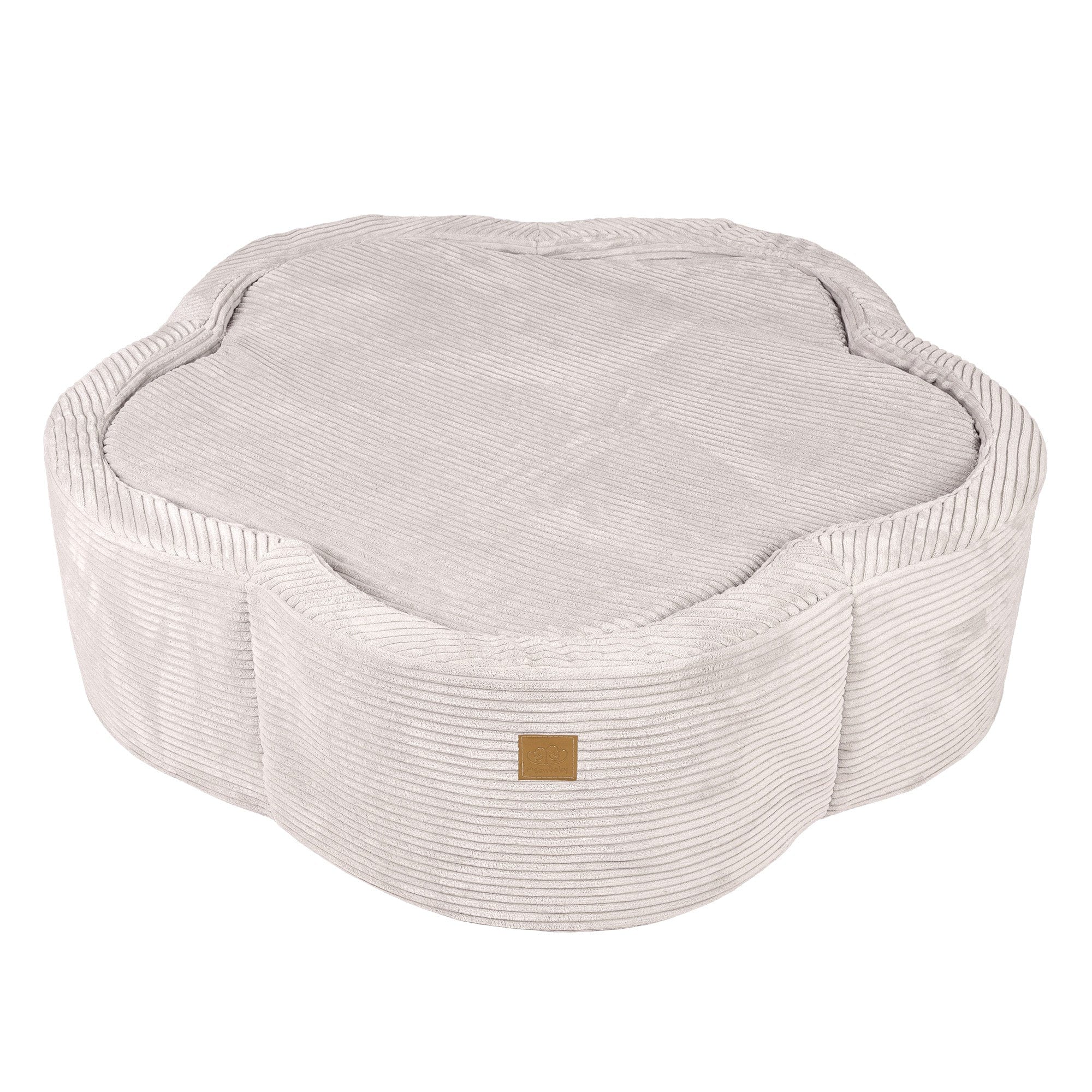 Meowbaby Aesthetic Ecru Blümchen – Bällebad für Kinder | Bälle zur Auswahl