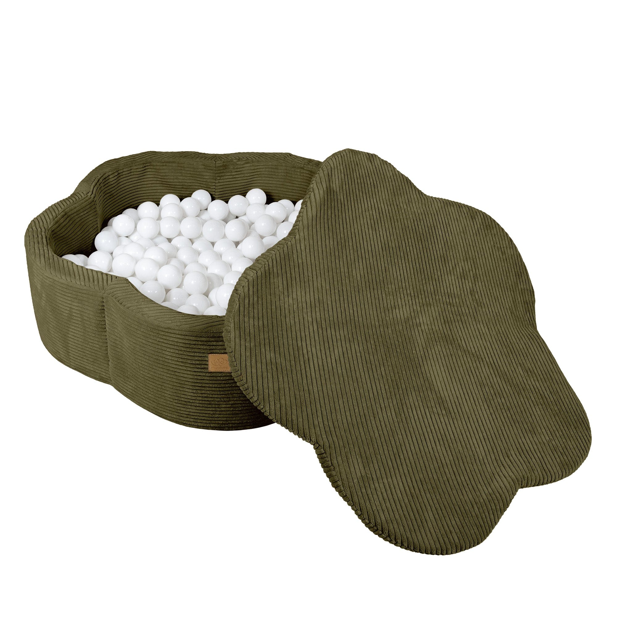 Meowbaby Aesthetic Khaki Blümchen – Bällebad für Kinder | Bälle zur Auswahl