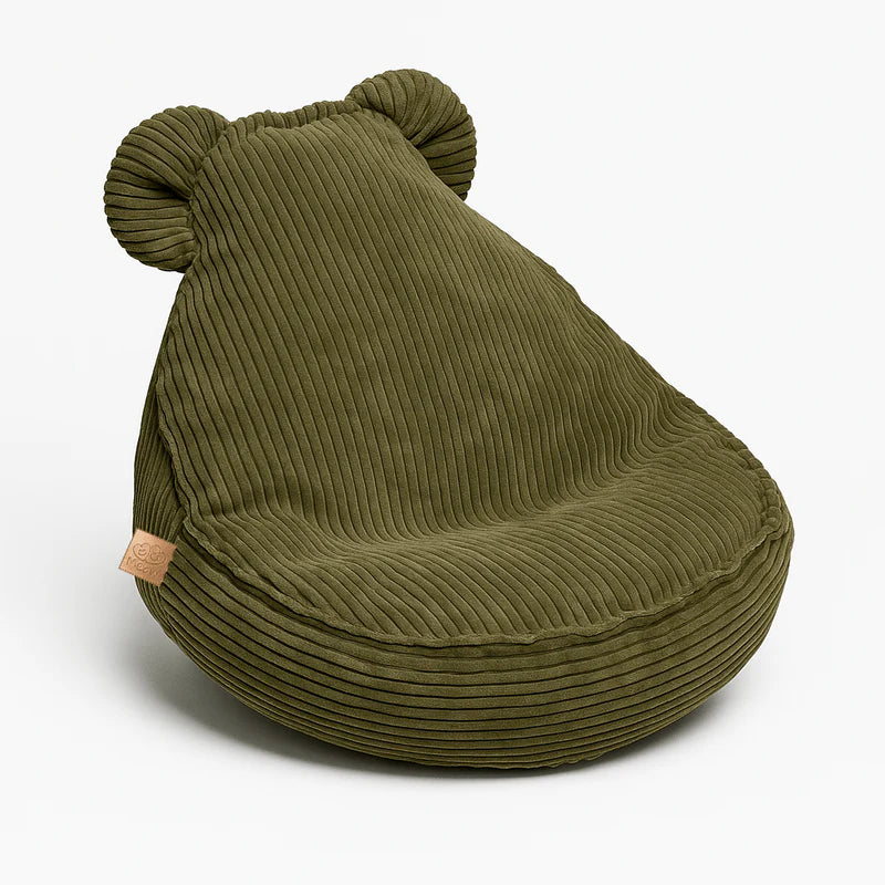 MeowBaby Beanbag Aesthetic Cord Bear - ecru/beige
