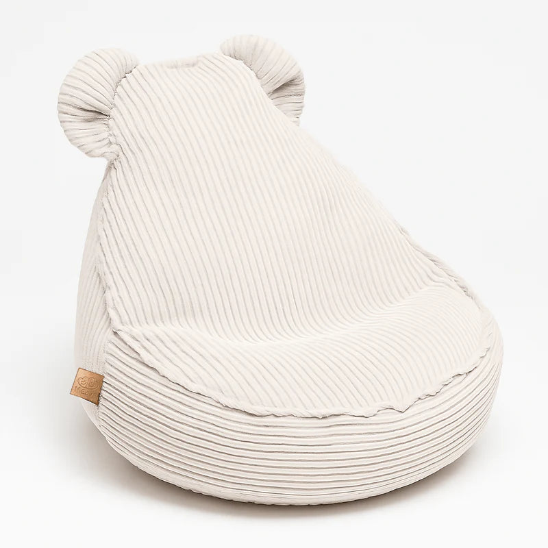 MeowBaby Beanbag Aesthetic Cord Bear - ecru/beige