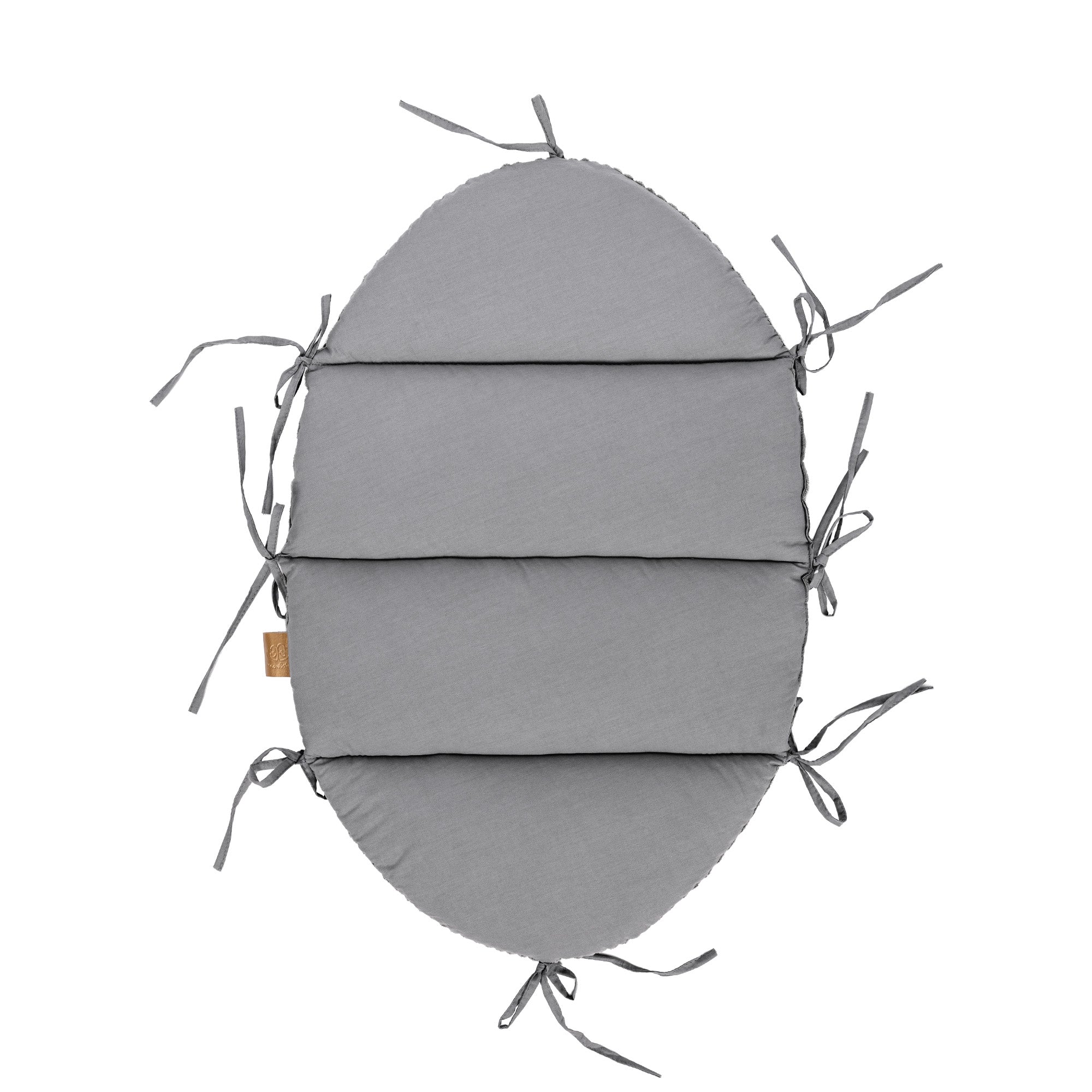 Baby Nest with Crib Braided Bumper | Aesthetic Grey