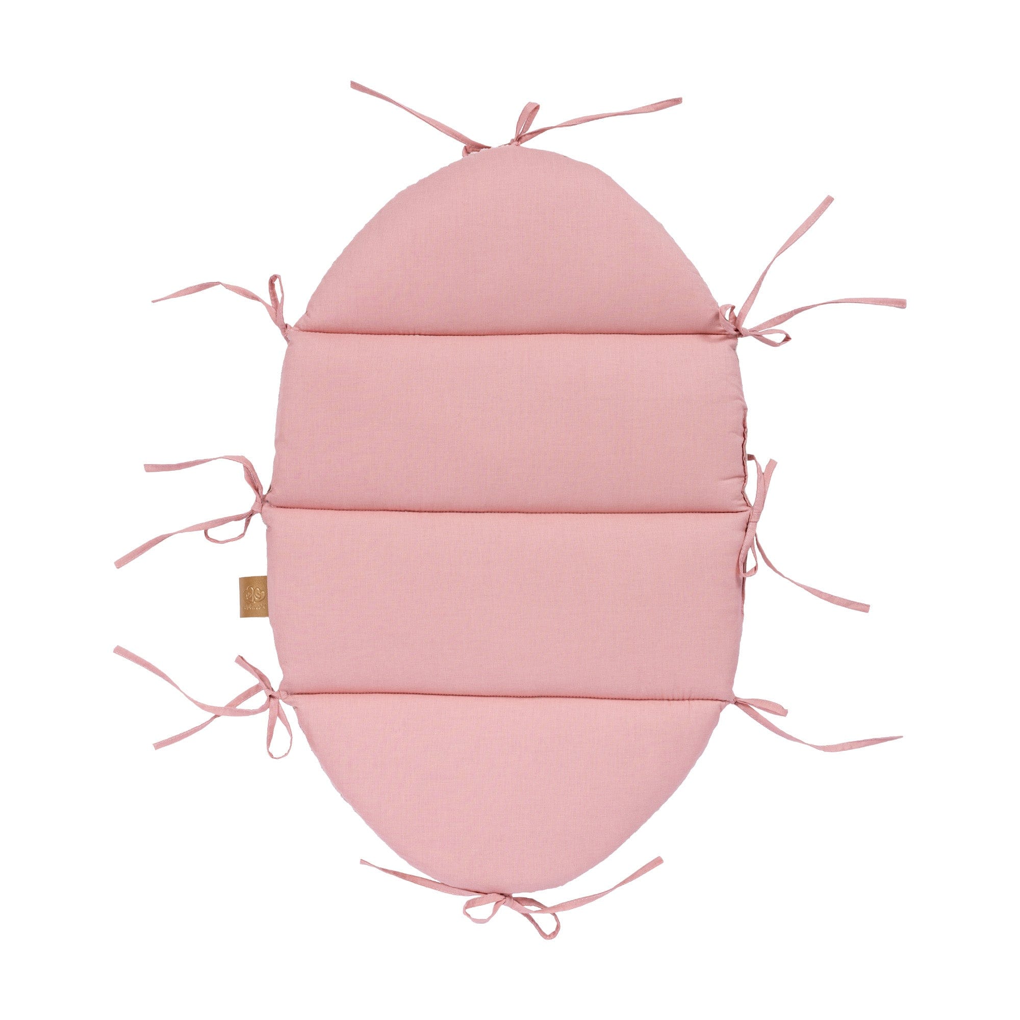 Baby Nest with Crib Braided Bumper | Aesthetic Powder Pink