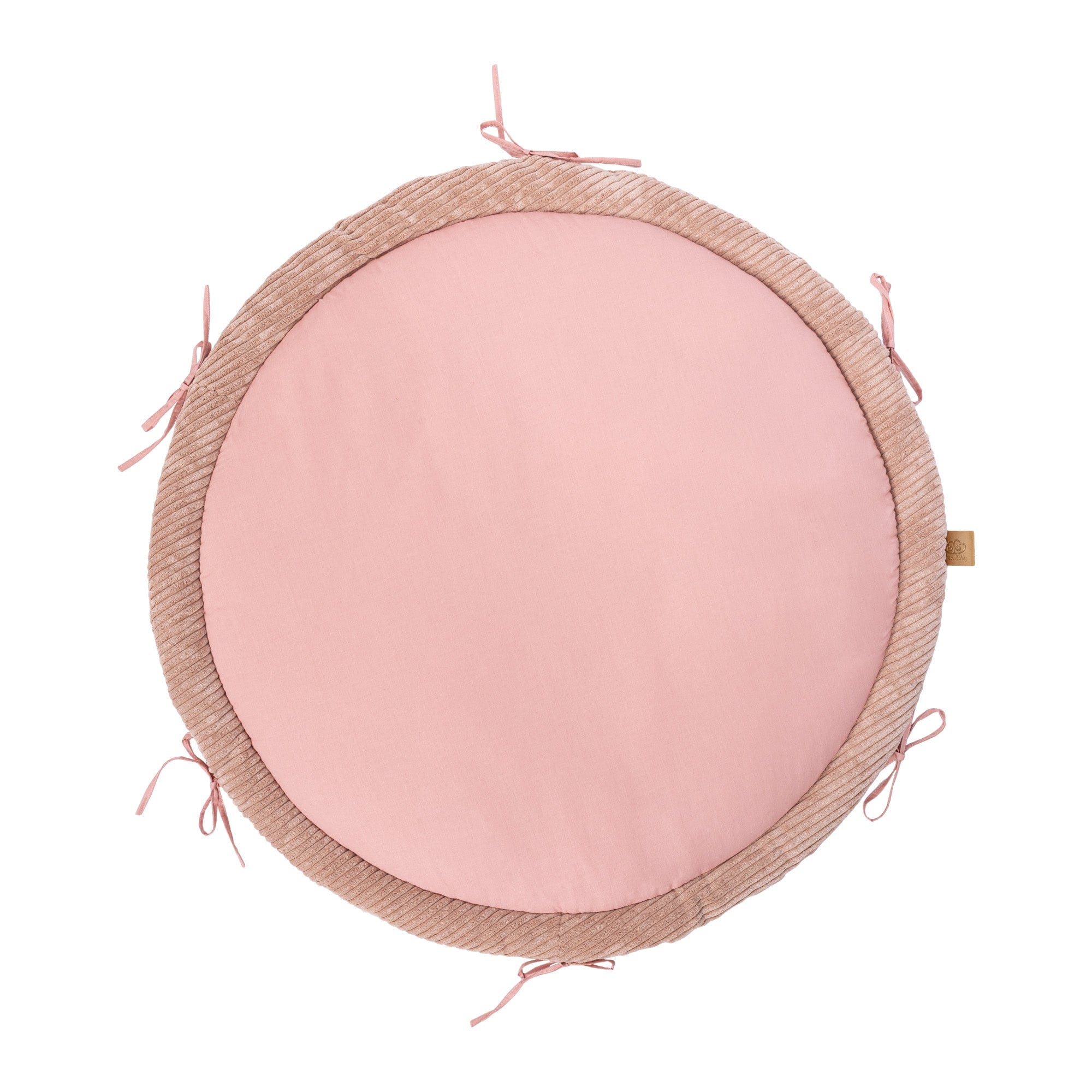 Baby Nest with Play Mat & Crib Bumper Braid – Aesthetic Powder Pink
