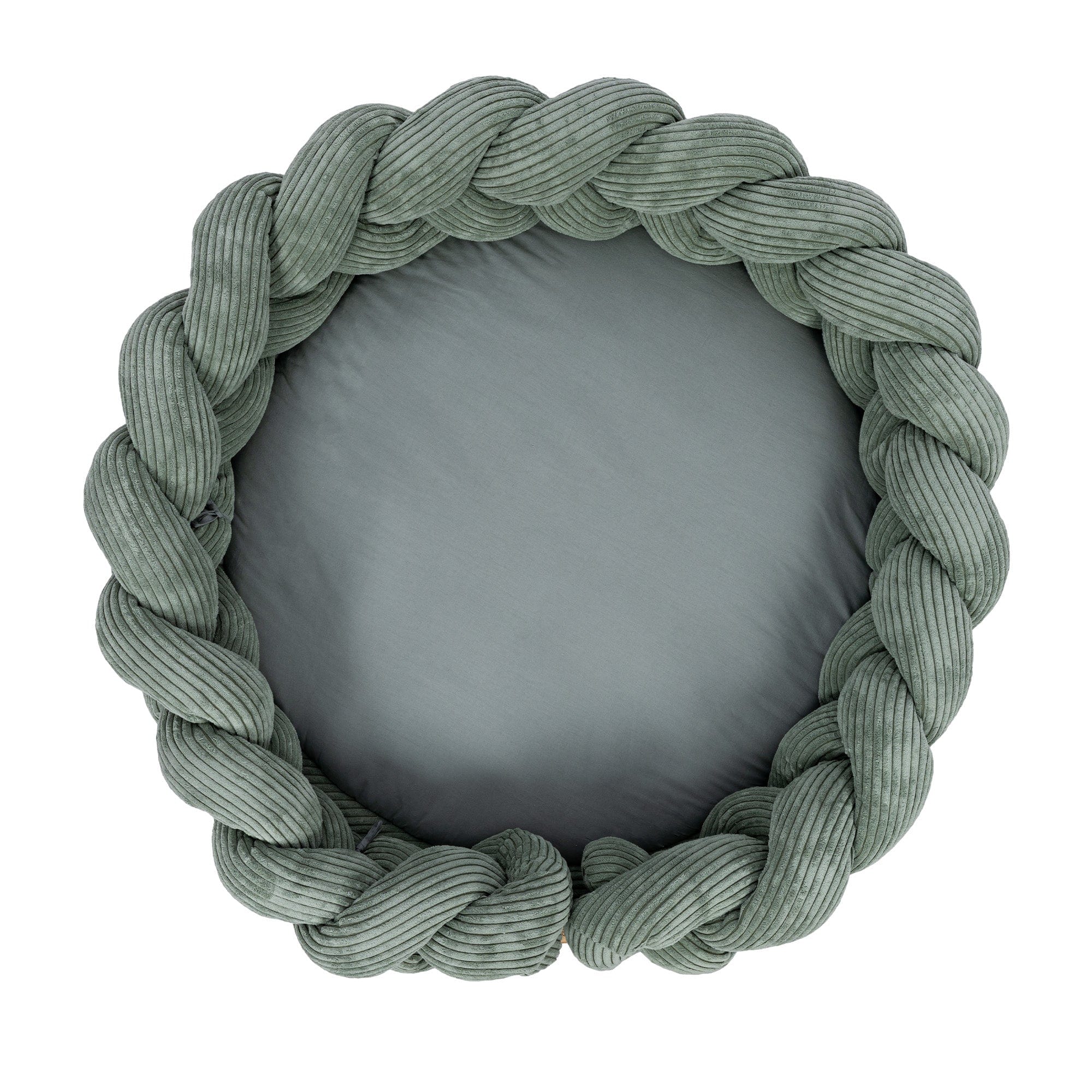 Baby Nest with Play Mat & Crib Bumper Braid – Aesthetic Olive Green