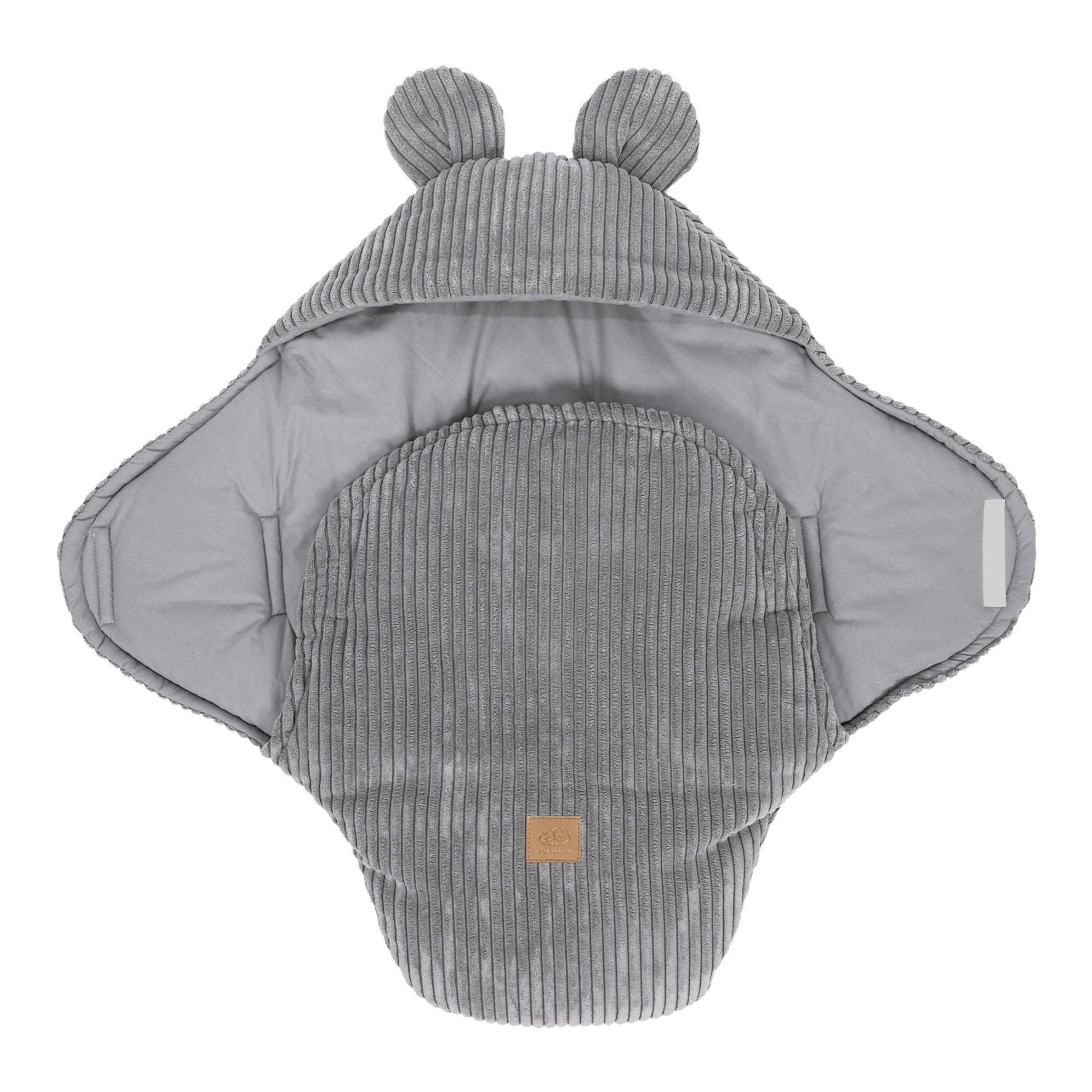 Baby Swaddle with Bear Ears | Aesthetic Grey