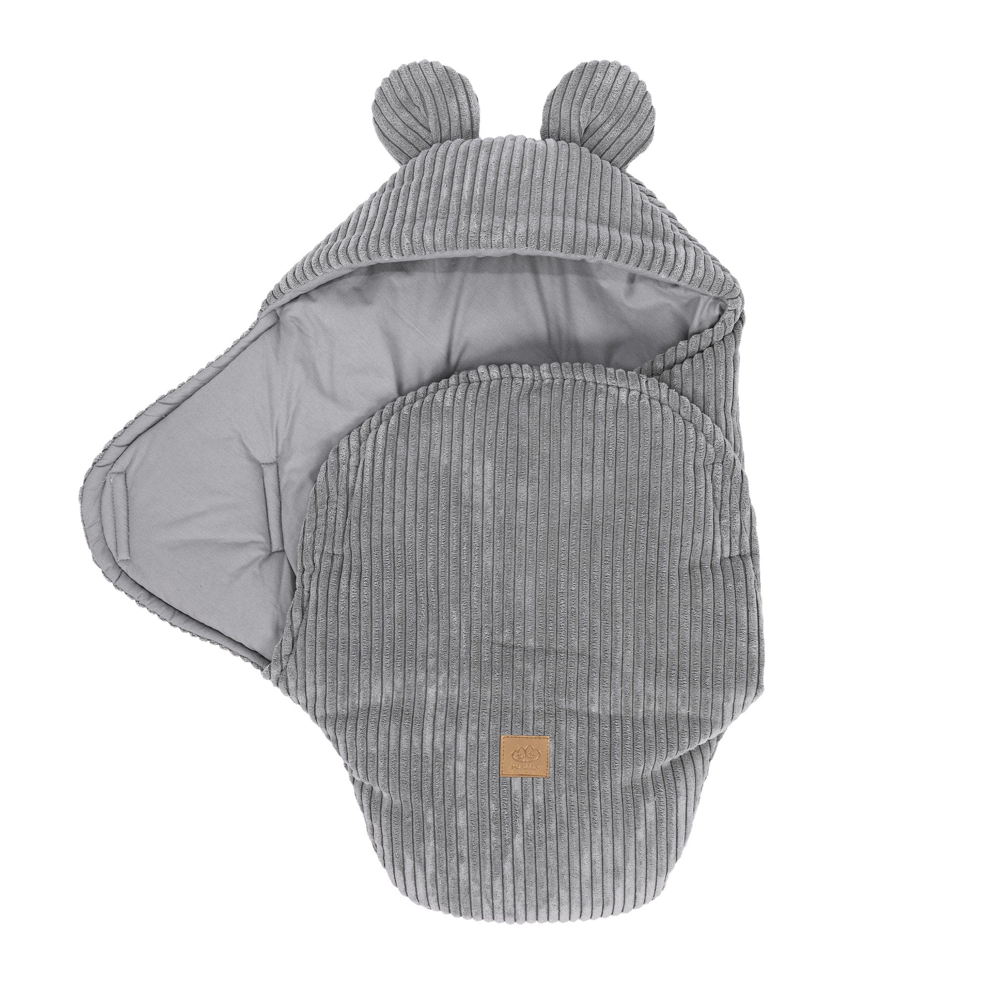 Baby Swaddle with Bear Ears | Aesthetic Grey