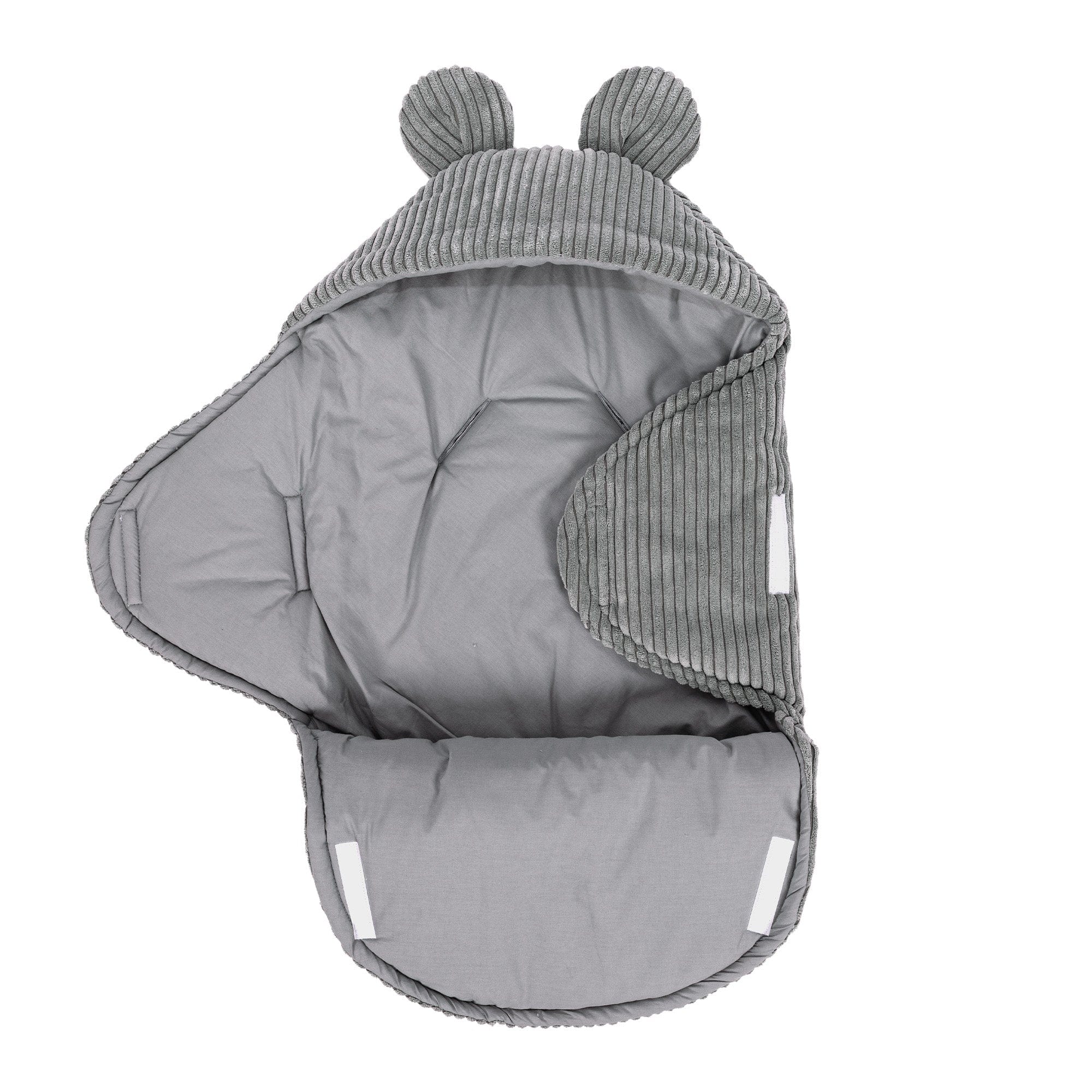 Baby Swaddle with Bear Ears | Aesthetic Grey