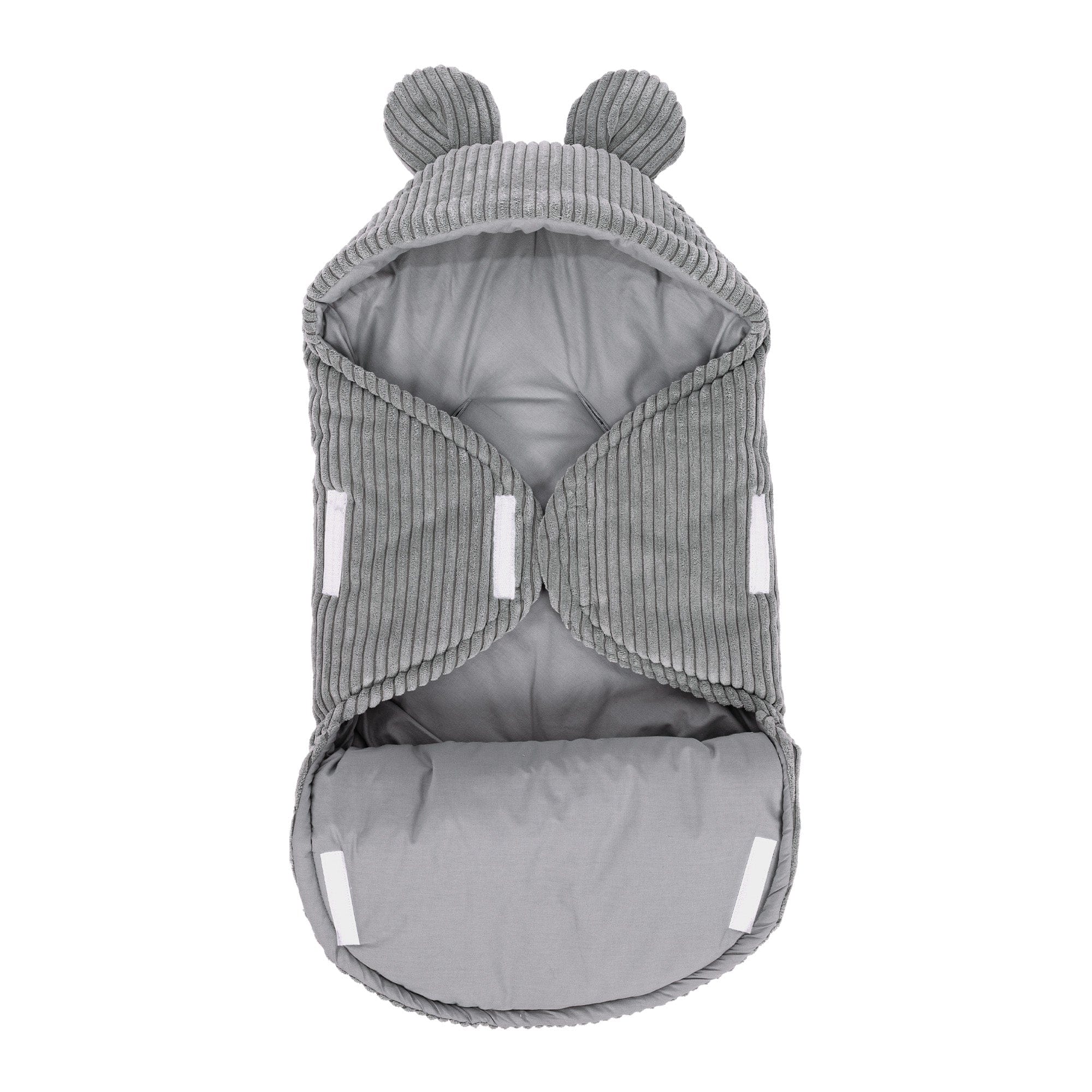 Baby Swaddle with Bear Ears | Aesthetic Grey