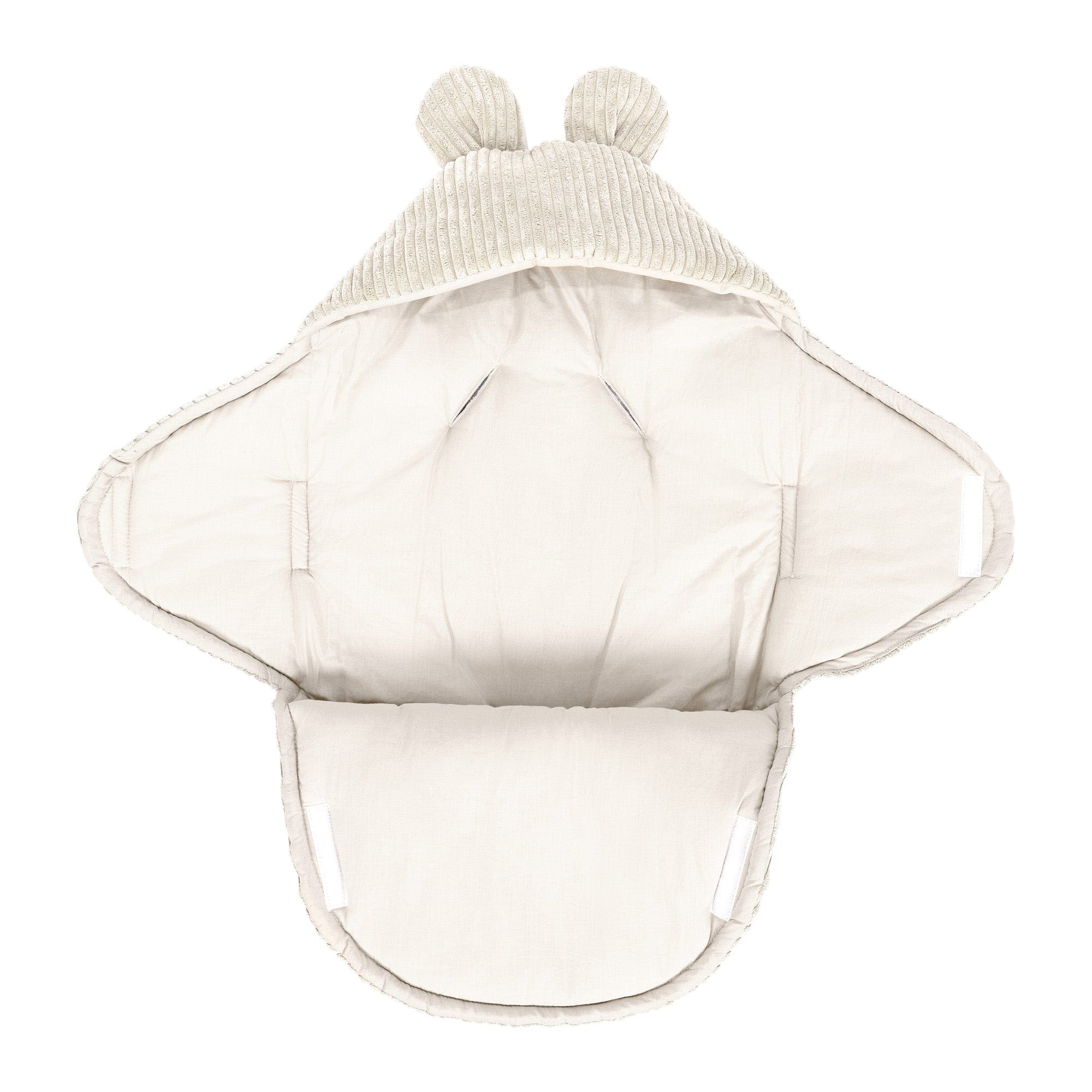 Baby Swaddle with Bear Ears | Aesthetic Ecru