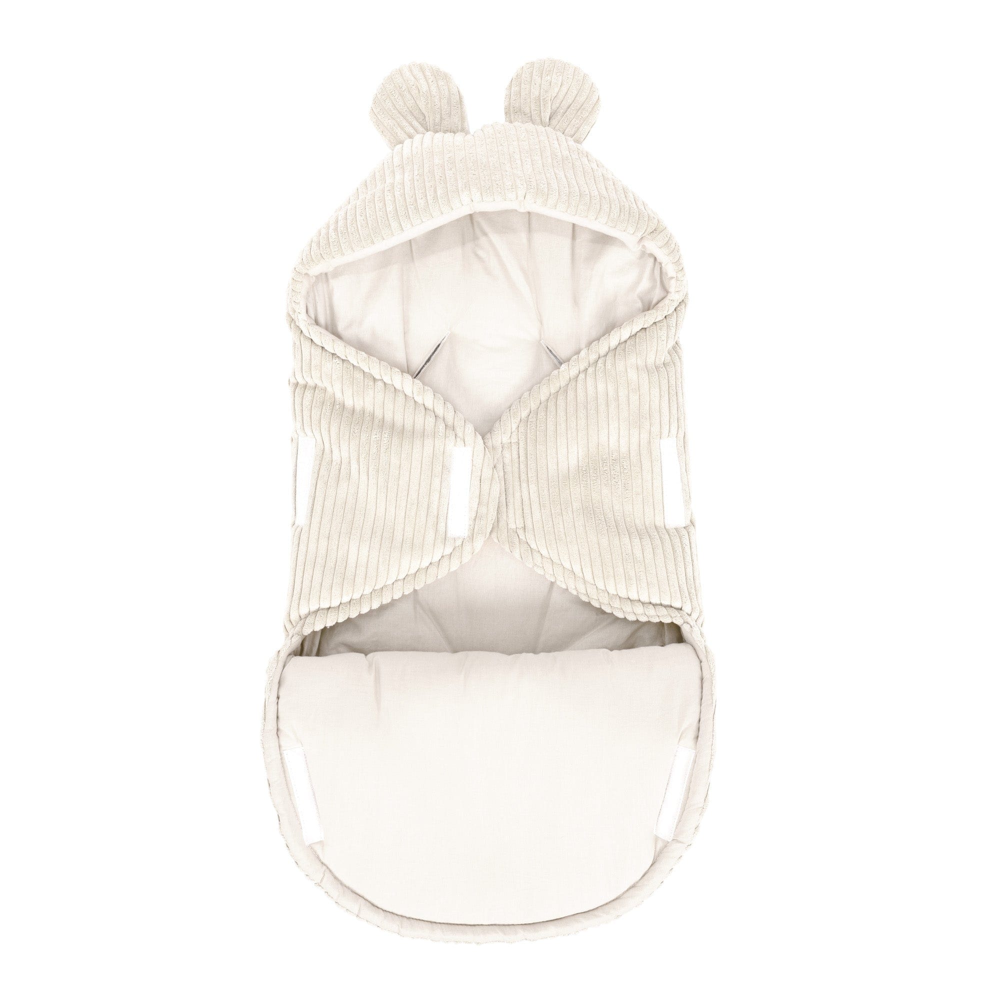 Baby Swaddle with Bear Ears | Aesthetic Ecru