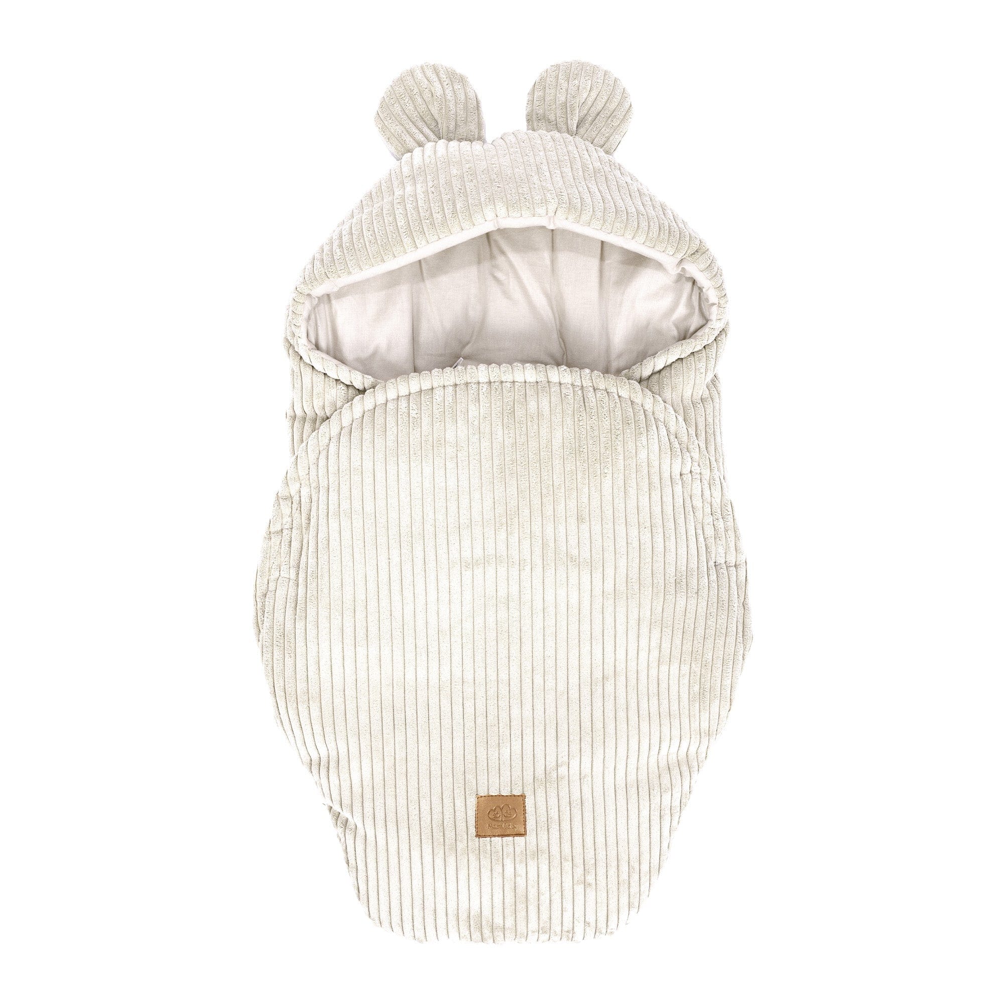 Baby Swaddle with Bear Ears | Aesthetic Ecru