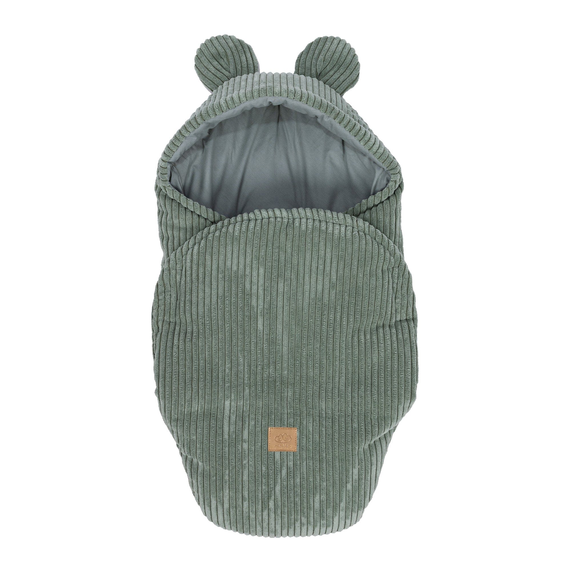 Baby Swaddle with Bear Ears | Aesthetic Olive Green