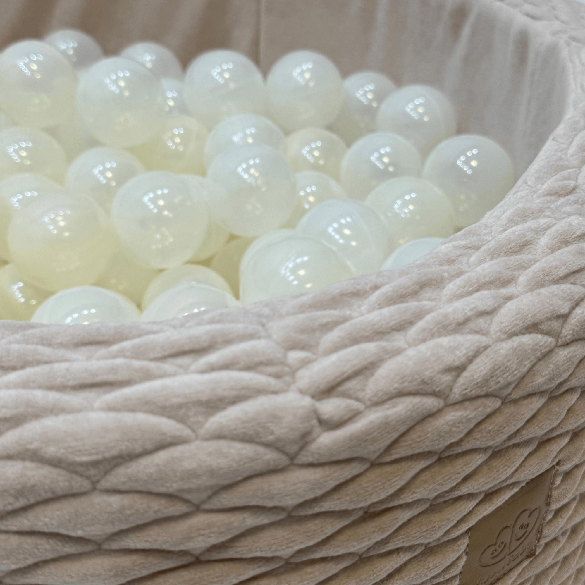 Meowbaby Bällebad für Kinder | Bälle zur Auswahl | Ivory | Dune