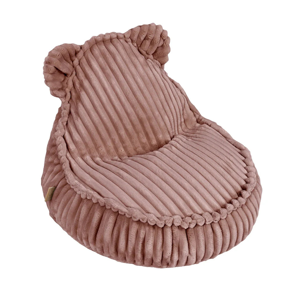 MeowBaby Sitzsack Bär Churros Plüsch-Cord