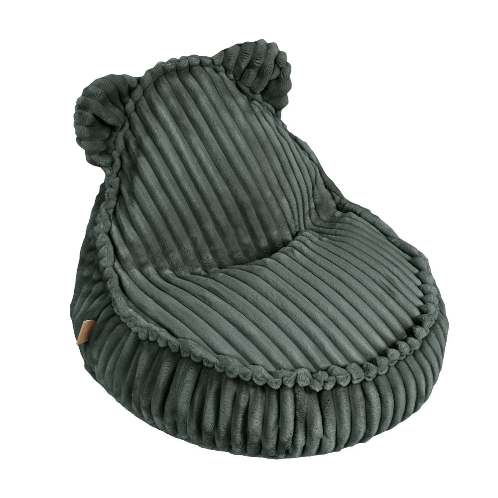 MeowBaby Sitzsack Bär Churros Plüsch-Cord