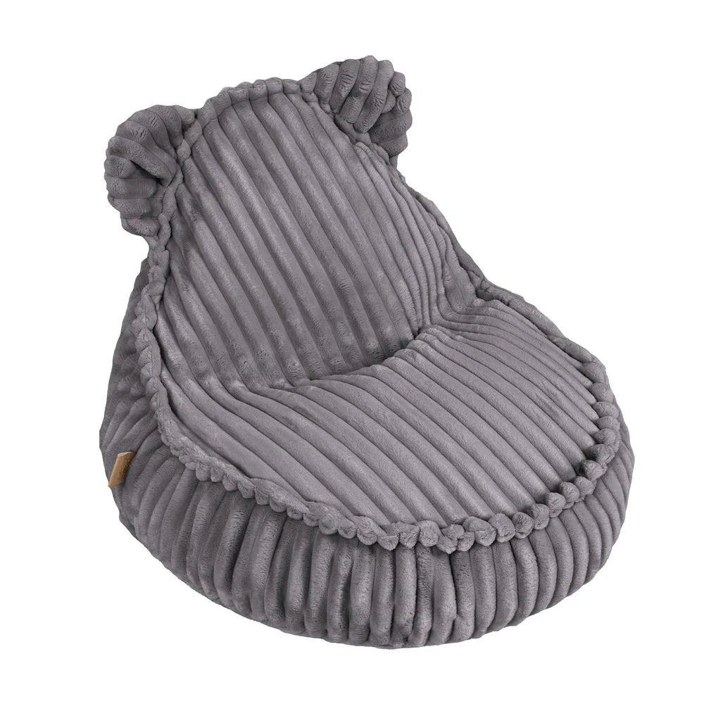 MeowBaby Sitzsack Bär Churros Plüsch-Cord