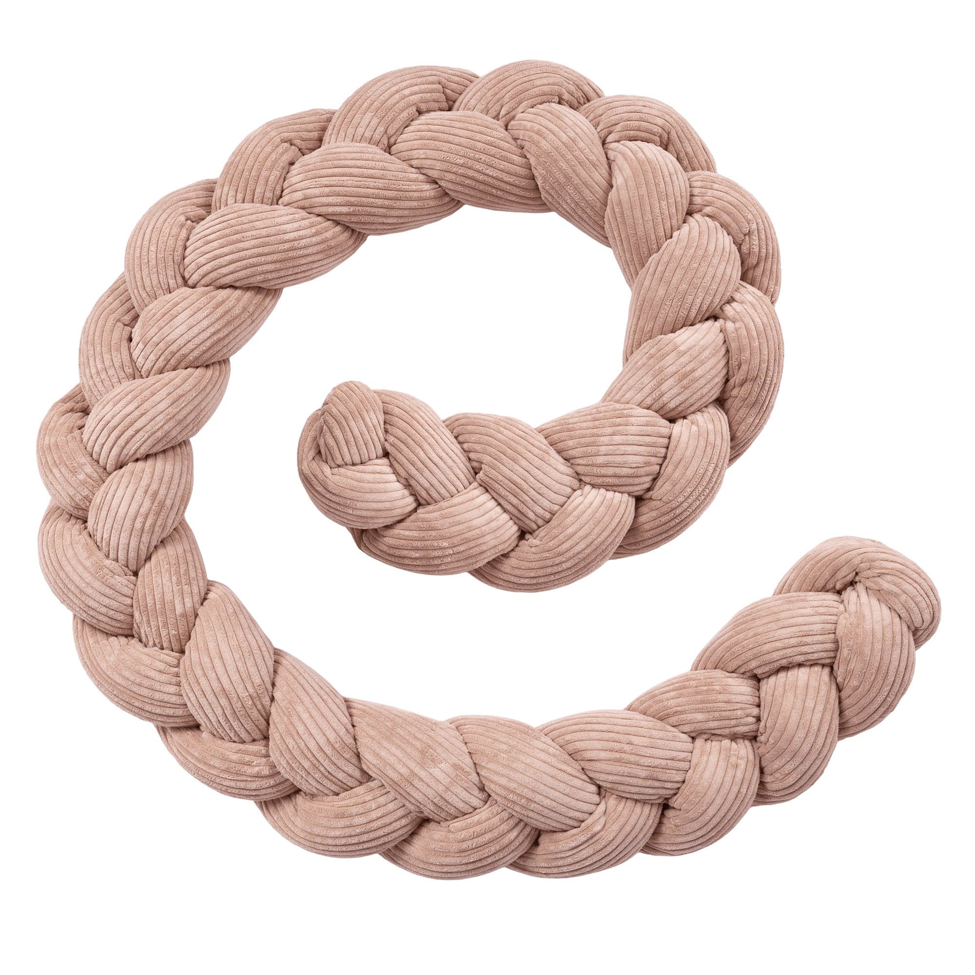 Crib Bumper Braid – Soft Protective Bumper for Babies | Aesthetic Powder Pink 200cm