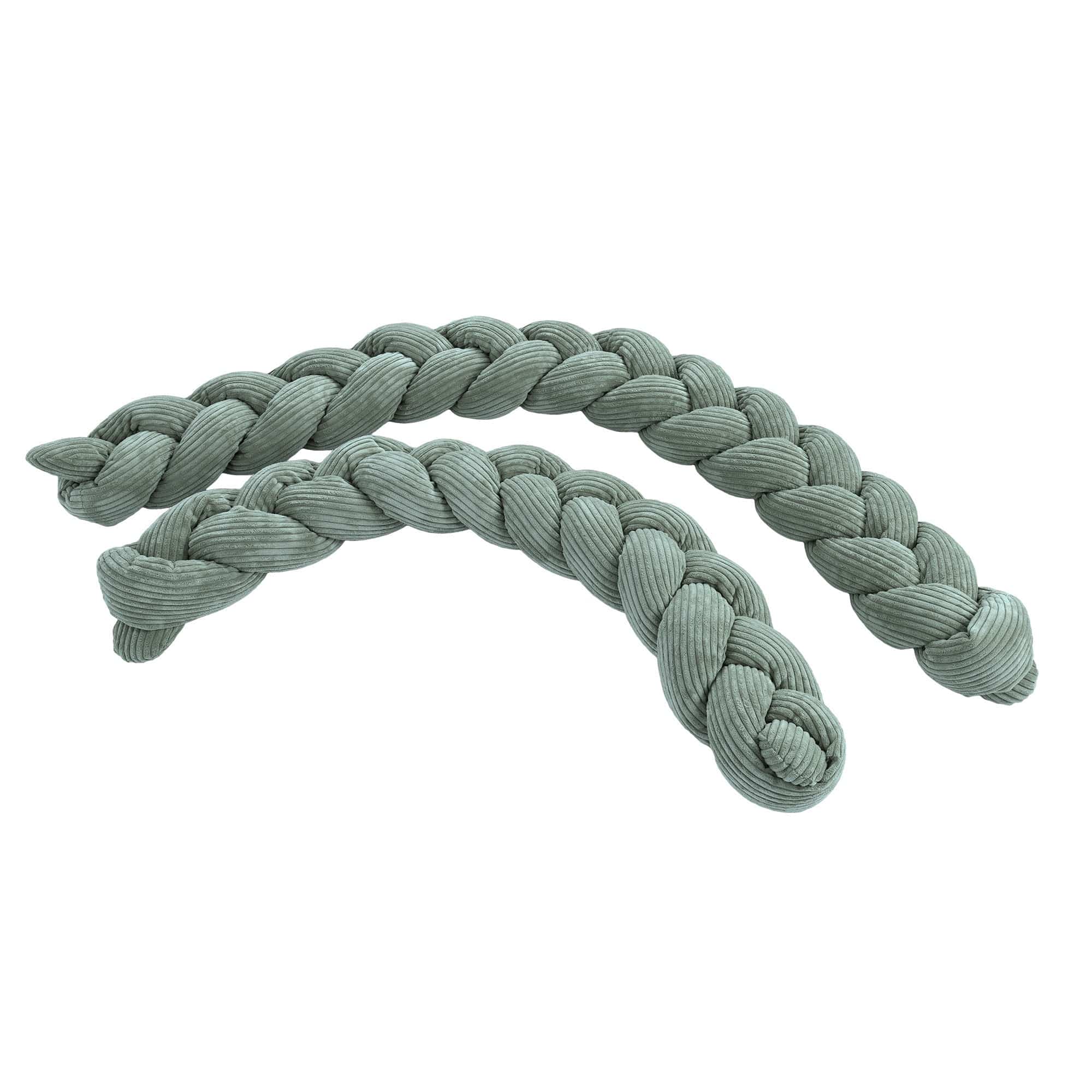 Crib Bumper Braid – Soft Protective Bumper for Babies | Aesthetic Olive Green 200cm