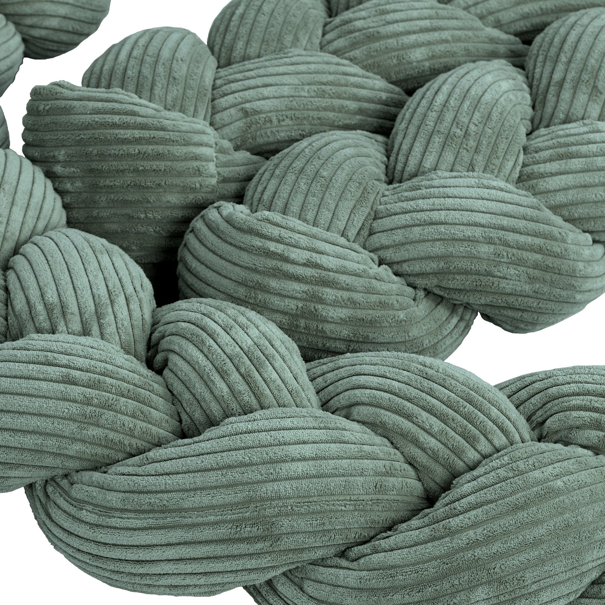 Crib Bumper Braid – Soft Protective Bumper for Babies | Aesthetic Olive Green 200cm